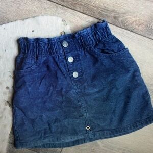 Blue Corduroy Kids Skirt